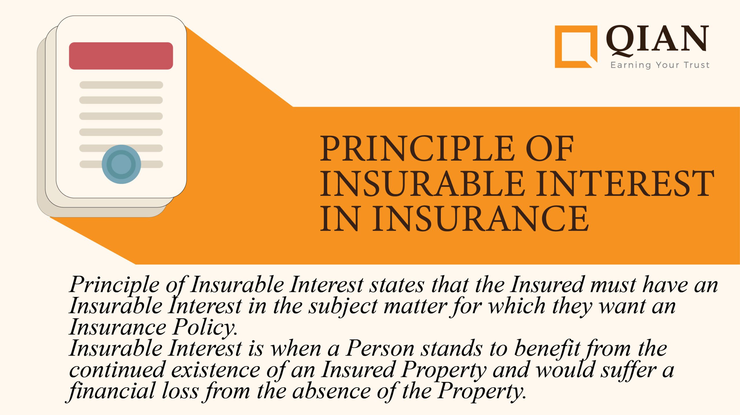What is Principle of Insurable Interest in Insurance?