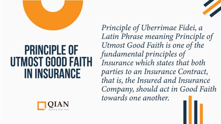 Principle of Utmost Good Faith in Insurance